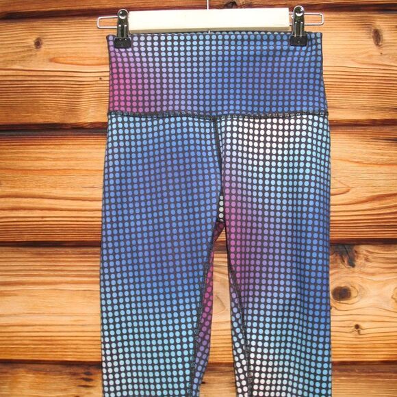 Lululemon Wunder Under Pant III *Full-On Luon Cosmic Dot White Multi / Black - Picture 4 of 10